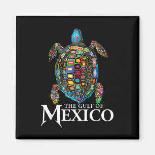 Íman Tartaruga Do Mar Gráfico Do Golfo Do México Nunca
