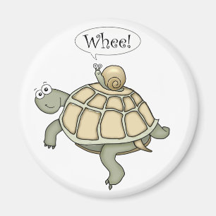 Íman Tartaruga e caracol dos desenhos animados Whee!