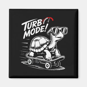 Íman Tartaruga Legal Em Skate Engraçado Turbo Vintage P