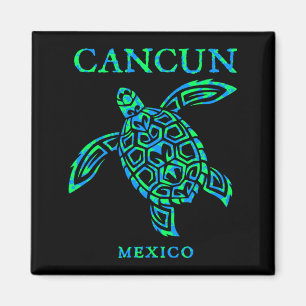 Íman Tartaruga Marinha Cancun México Meninos Meninas Mu