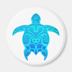 Íman Tartaruga tribal azul