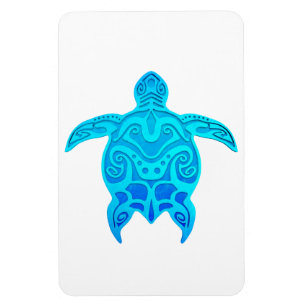 Íman Tartaruga tribal azul