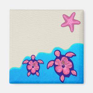 Íman Tartarugas cor-de-rosa de Honu