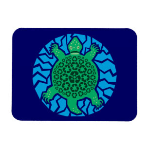 Íman Tartarugas marinhas, Reciclagem
