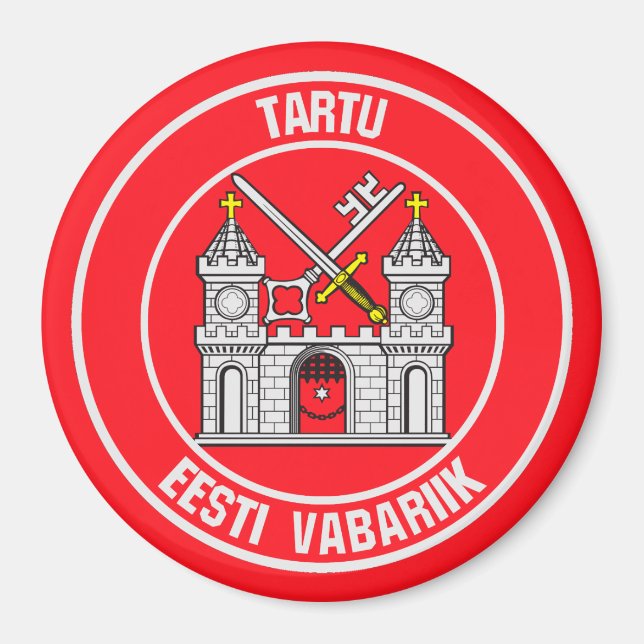 Íman Tartu Round Emblem (Frente)