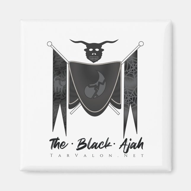 Íman TarValon.Net Imagem Preta (Frente)