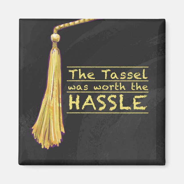 Íman Tassel Hassle Dourado (Frente)