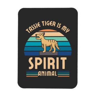 Íman Tassie Tiger Thylacine Tasmanian Wolf Retro