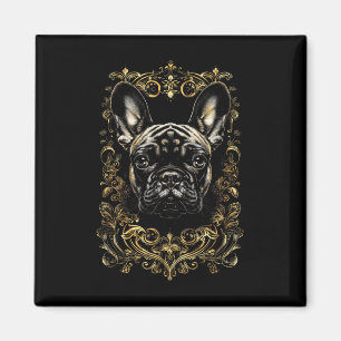 Íman Tatuagem Art French Buldog Barroco French Buldog _
