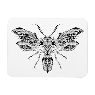 Íman Tatuagem da Abelha-Vespa