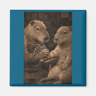 Íman Tatuagem de Capivara Capivara Capivara Tatuagem