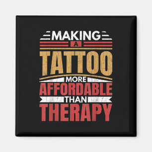Íman Tatuagem De fazer É Terapia Engraçada Tatuagem Art