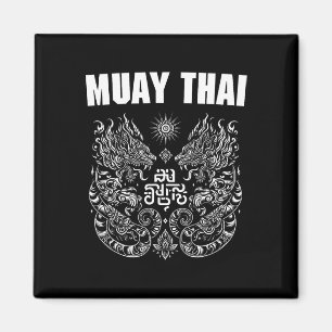Íman Tatuagem de Luta de MMA Muay Thai Chute Duplo Tigr