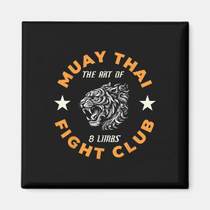 Íman Tatuagem de luta de MMA Muay Thai Tigre Arte dos 8