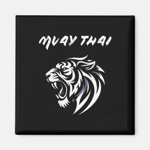 Íman Tatuagem de luta de MMA Muay Thai Tigre Rugido Kic