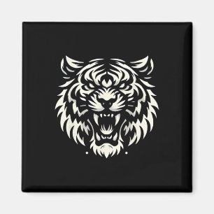 Íman Tatuagem De Luta Mma Muay Thai Tigre Rugido Kickbo