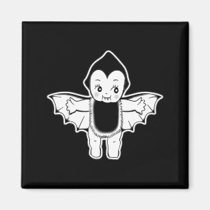 Íman Tatuagem de morcego vampiro bebê Kewpie