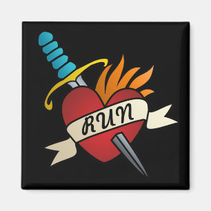 Íman Tatuagem Running