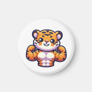 Íman Tatuagem Temporária de Tigre Forte