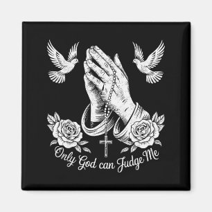 Íman Tatuagens Cristãs Só Deus Pode Me Julgar Oração Mã