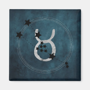 Íman Taurus, a constelação de zodíaco touro aflita