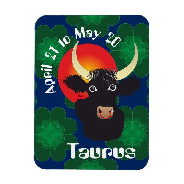 Íman Taurus de 21 de abril a 20 de maio Flexi Magnet Pr (Vertical)