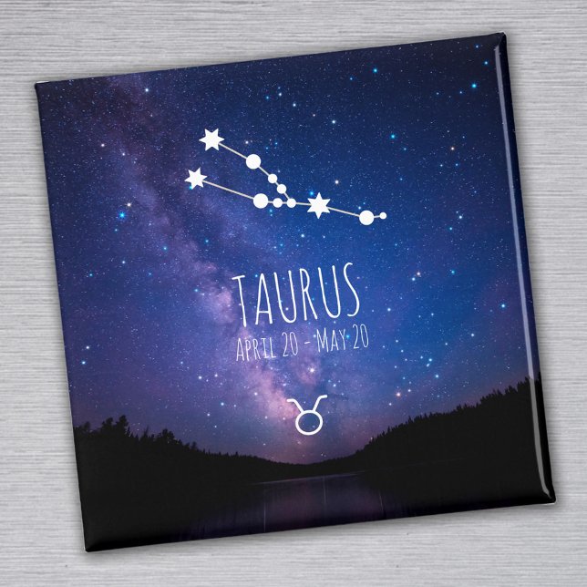 Íman Taurus | Magnet de constelação Zodiaca Personaliza (Criador carregado)