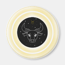Íman Taurus Symbol – Minimal Astrology Emblem
