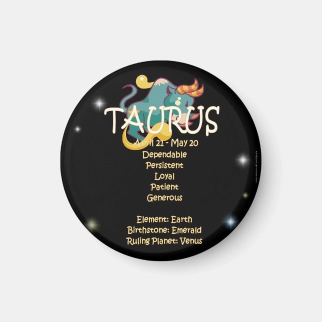 Íman Taurus zodiac (Frente)