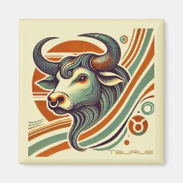 Íman Taurus Zodiac Vintage Magnet