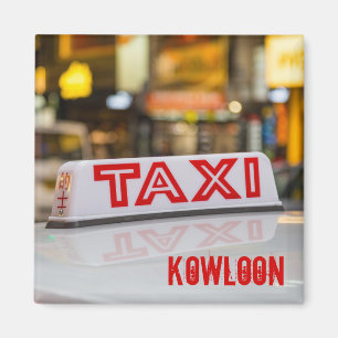Íman Táxi Kowloon em Hong Kong Urbano