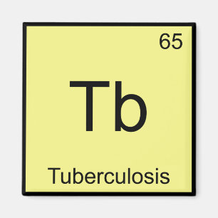Íman Tb - Tuberculose Símbolo de Elemento Químico Eng
