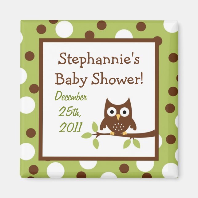 Íman {TBA} 2"x2" Woodland Friends Party Favor Magnet (Frente)