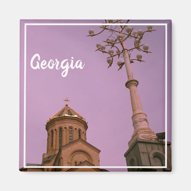 Íman Tbilisi Georgia Sameba, a Santa Catedral da Trinda (Frente)