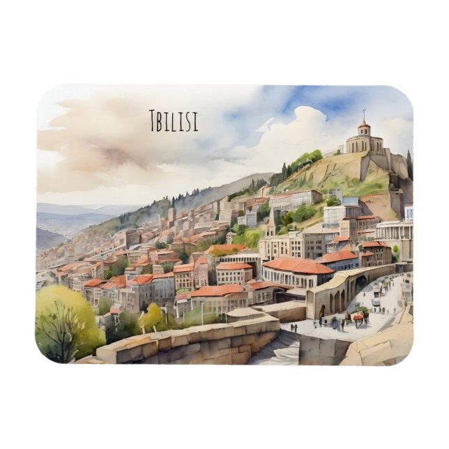 Íman Tbilisi watercolor art (Horizontal)