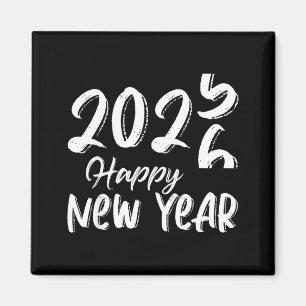 Íman Tchau 2025 Olá 2026 Feliz Ano Novo Véspera de Ano