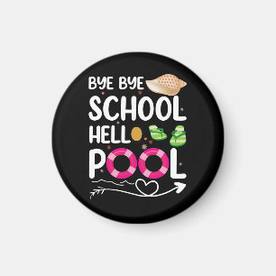 Íman Tchau Tchau Escola Olá Piscina Último Dia De Aula