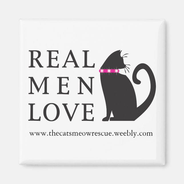 Íman TCMR — Magnet "Real Med Love Cats" (Frente)