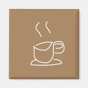 Íman Tea Lovers Café Abrange o moderno simples