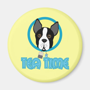 Íman Tea party de Boston Terrier