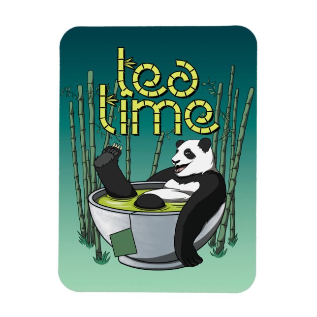 Íman Tea Time Panda (Vertical)