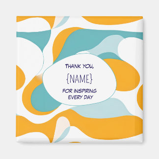 Íman Teacher Thank You –  Personalized