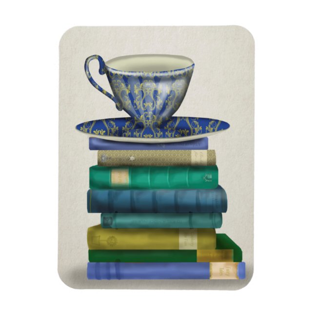 Íman Teacup e Livros 2 (Vertical)