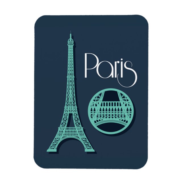 Íman Teal de Paris (Vertical)