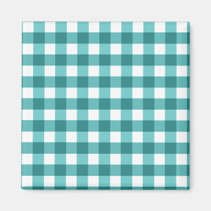 Íman Teal Gingham