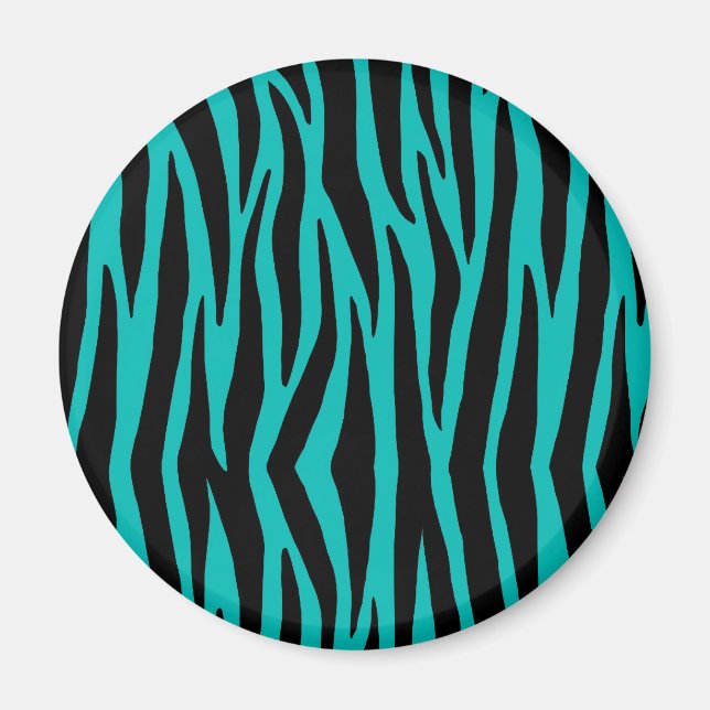 Íman Teal Zebra (Frente)