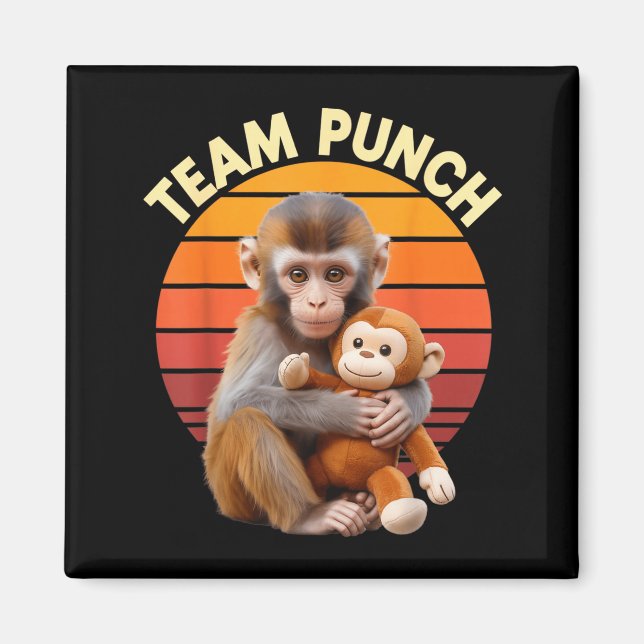 Íman Team Punch Monkey Plush Retro Sun (Frente)