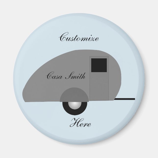 Íman Teardrop Trailer Minúsculo Thunder_Cove (Frente)