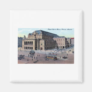 Íman Teatro da ópera real, vintage de Viena, Áustria