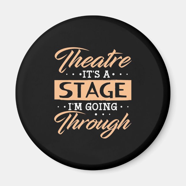 Íman Teatro É Um Ator Palco Que Está Passando (Frente)